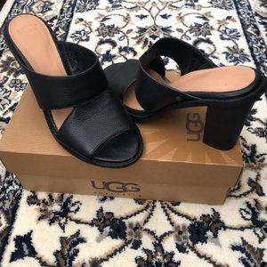 Ugg Australia Celia Stacked leather heels